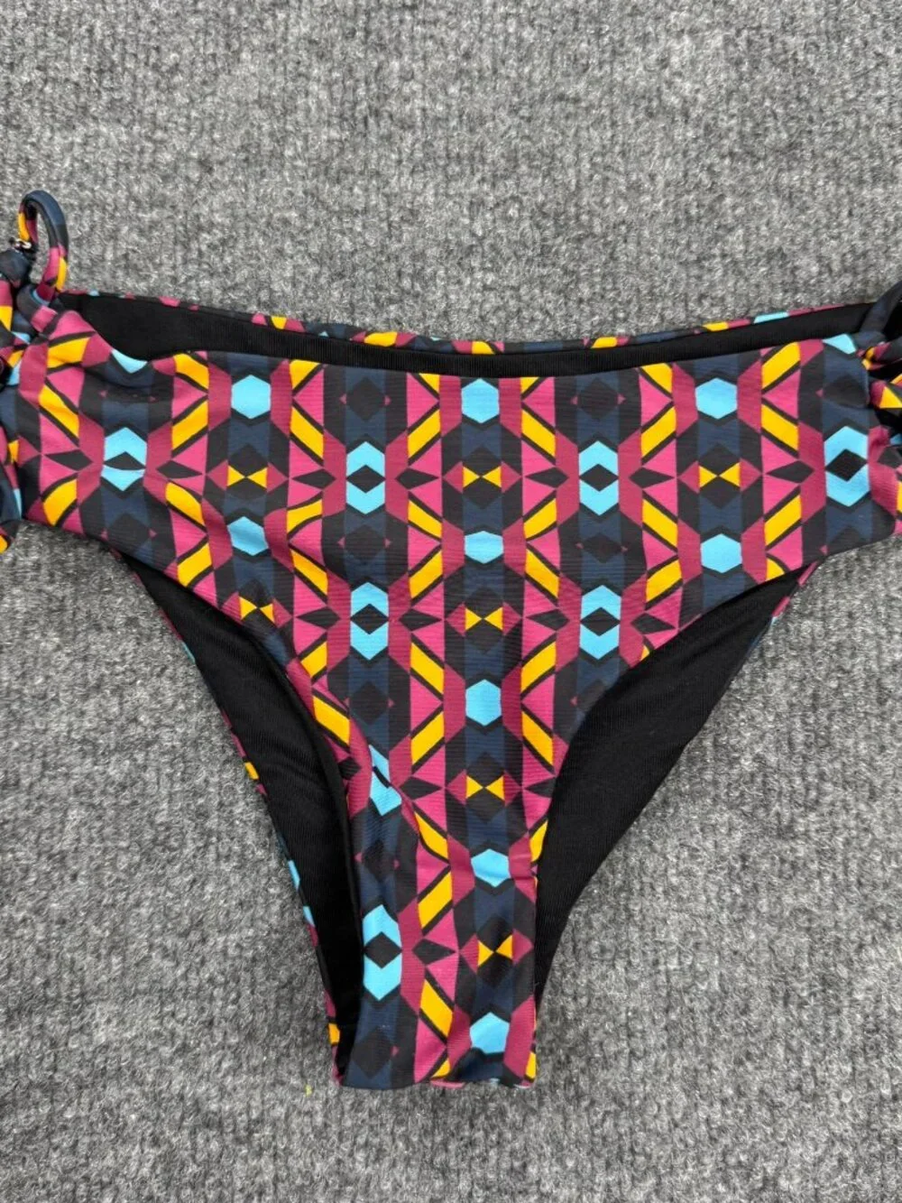 Birds Of Paradise Bikini Bottoms Womens Size S Small Multi Geometric Swimsuit